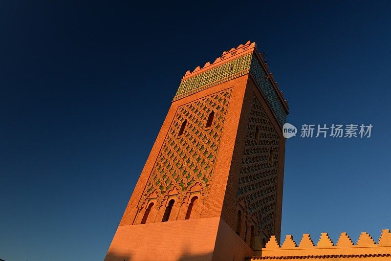 清真寺De La Kasbah，马拉喀什，摩洛哥，非洲。